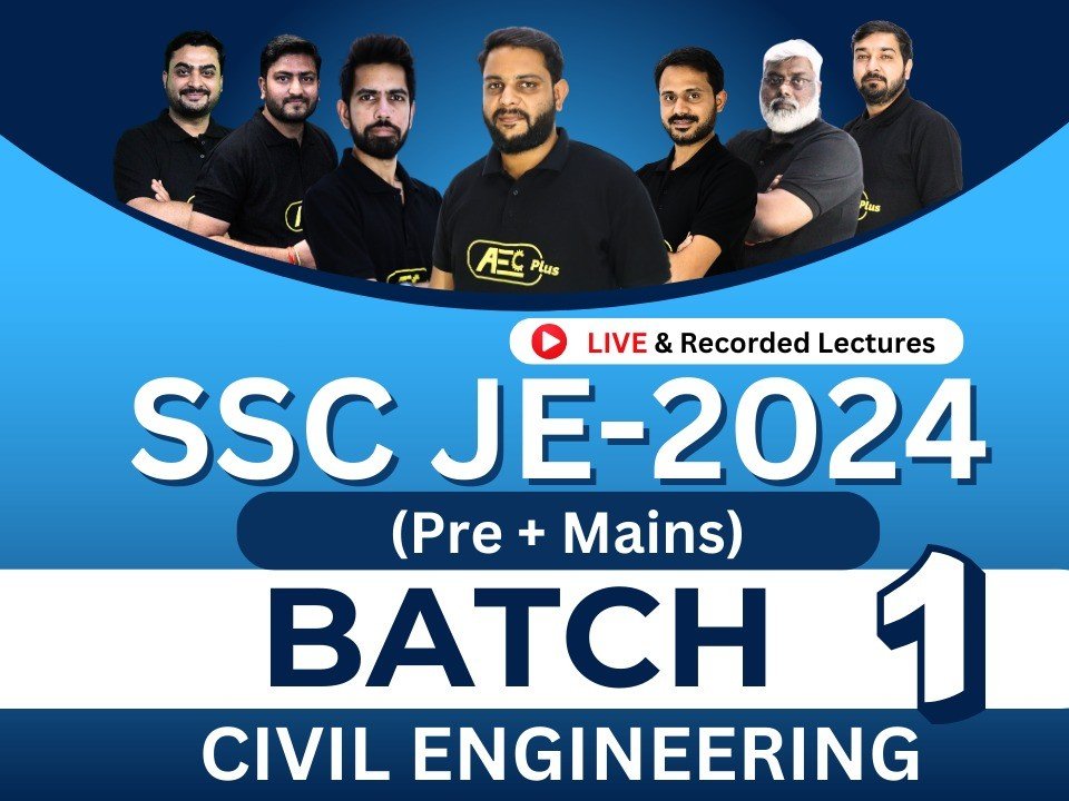 SSC-JE 2024 (Pre + Mains) " Batch 1 " - For Civil Engineering's image