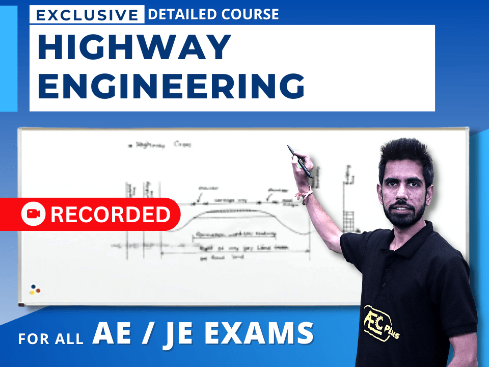 Highway Engineering - For All JE/AE Exams (Recorded Course)'s image