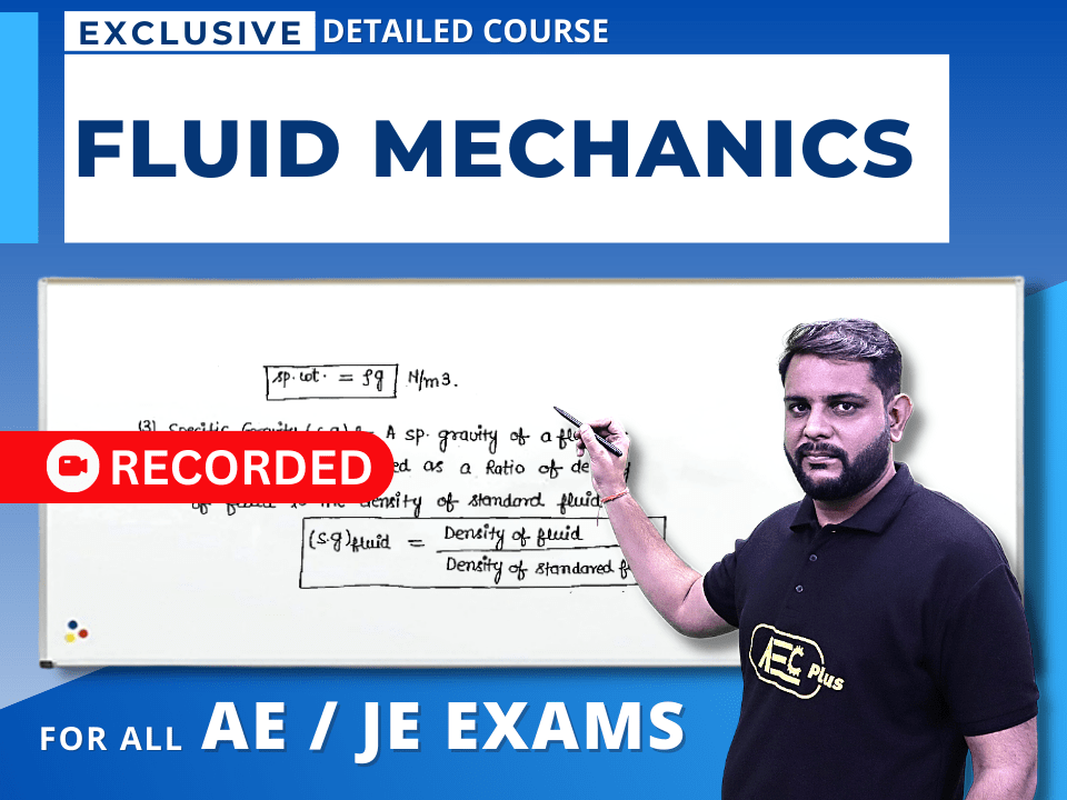 Fluid Mechanics - For All JE/AE Exams (Recorded Course)'s image