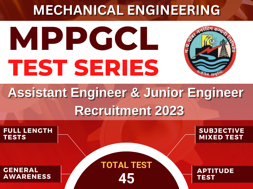 MPPGCL-2023 Test Series - For Mechanical Engineering's image